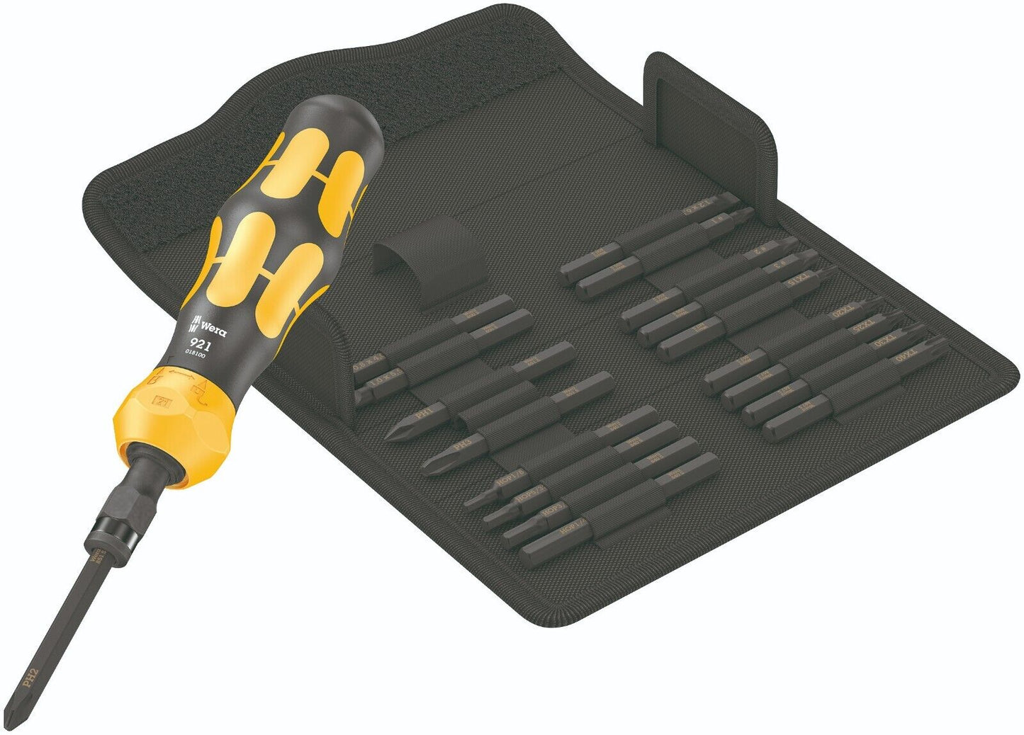 Wera Kraftform Kompakt 900 Set 1 Screwdriver Set 19 Pieces SAE 05018111001