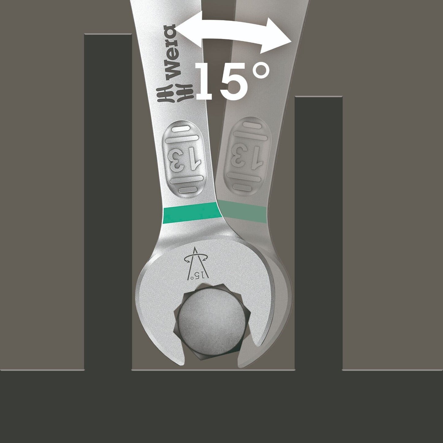 Wera 6003 Joker Combination Wrench Set 4 Pieces Metric 05020228001