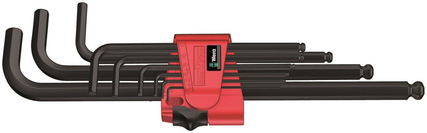 wera 950/9 hex-plus 6 l-key set metric 9 piece 05022086001