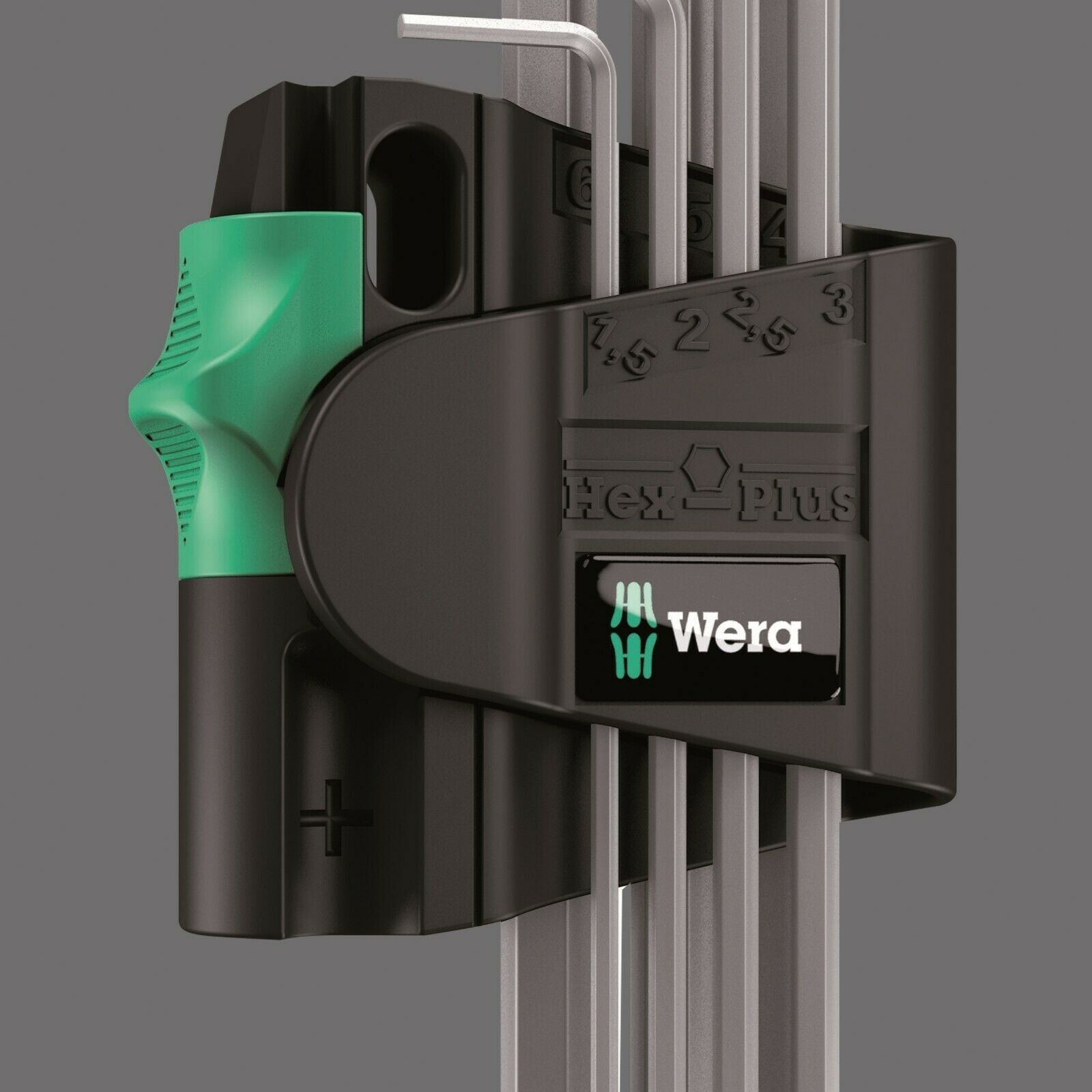 wera 950/7 hex-plus magnet 1 l-key set chrome plated metric 7 pieces 05022101001