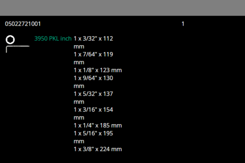 wera 3950/9 hex-plus stainless steel l-key set imperial 05022721001