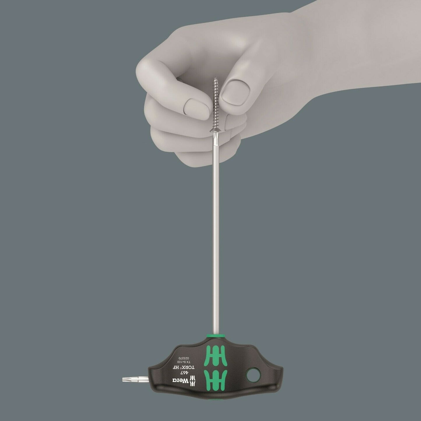 wera 454/7 hf set 1 hex plus t-handle screwdriver set with rack 05023450001