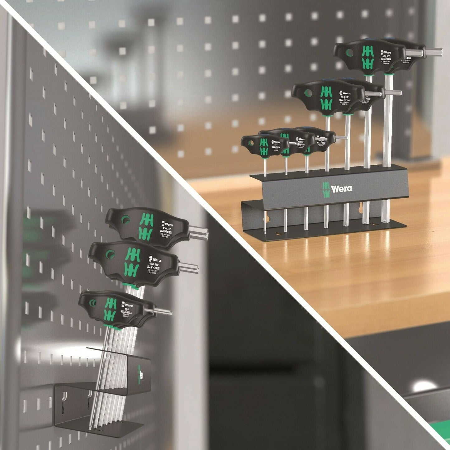 wera 454/7 hf set 2 hex-plus t-handle screwdriver set 7 piece metric 05023453001