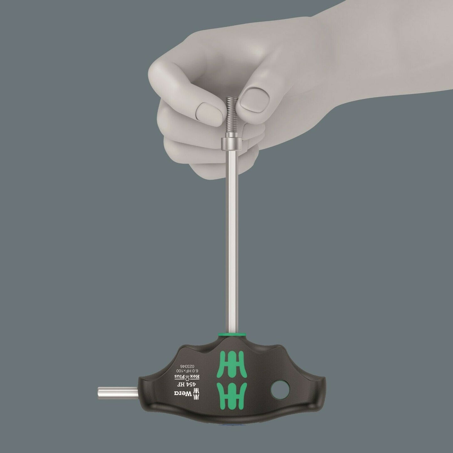 wera 454/10 hf set 2 hex-plus t-handle screwdriver set 7 piece sae 05023454001