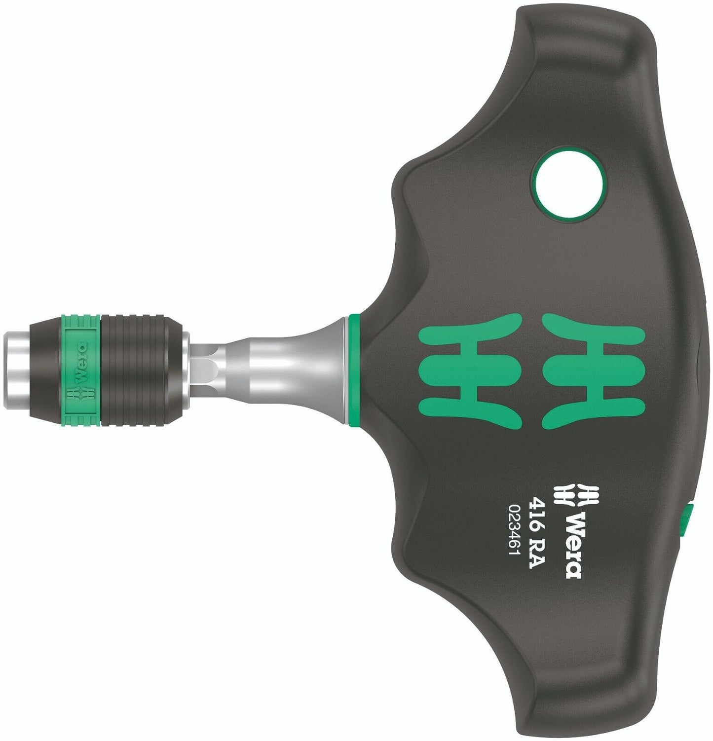 Wera 416 RA Ratcheting T-Handle Screwdriver With Rapidaptor 05023461001