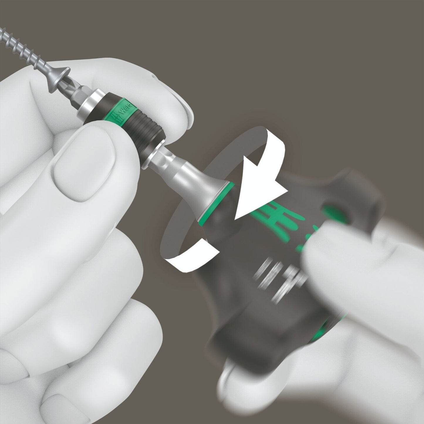 Wera 416 RA Ratcheting T-Handle Screwdriver With Rapidaptor 05023461001