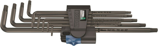 wera 967/9 tx xl hf 1 torx® l-key set with holding function 9 pieces 05024450001
