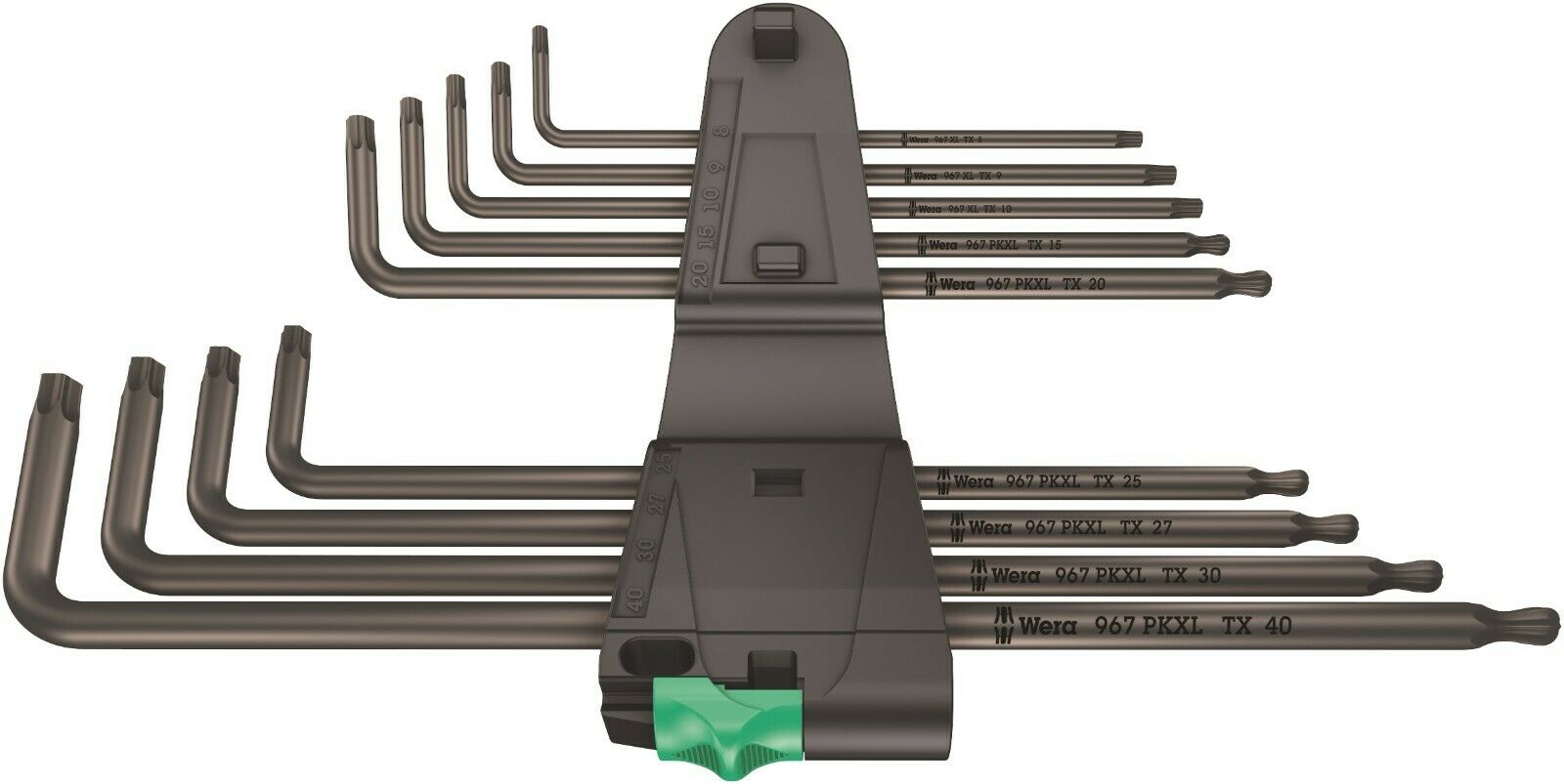 wera 967/9 tx xl 1 torx® l-key set 9 pieces 05024460001