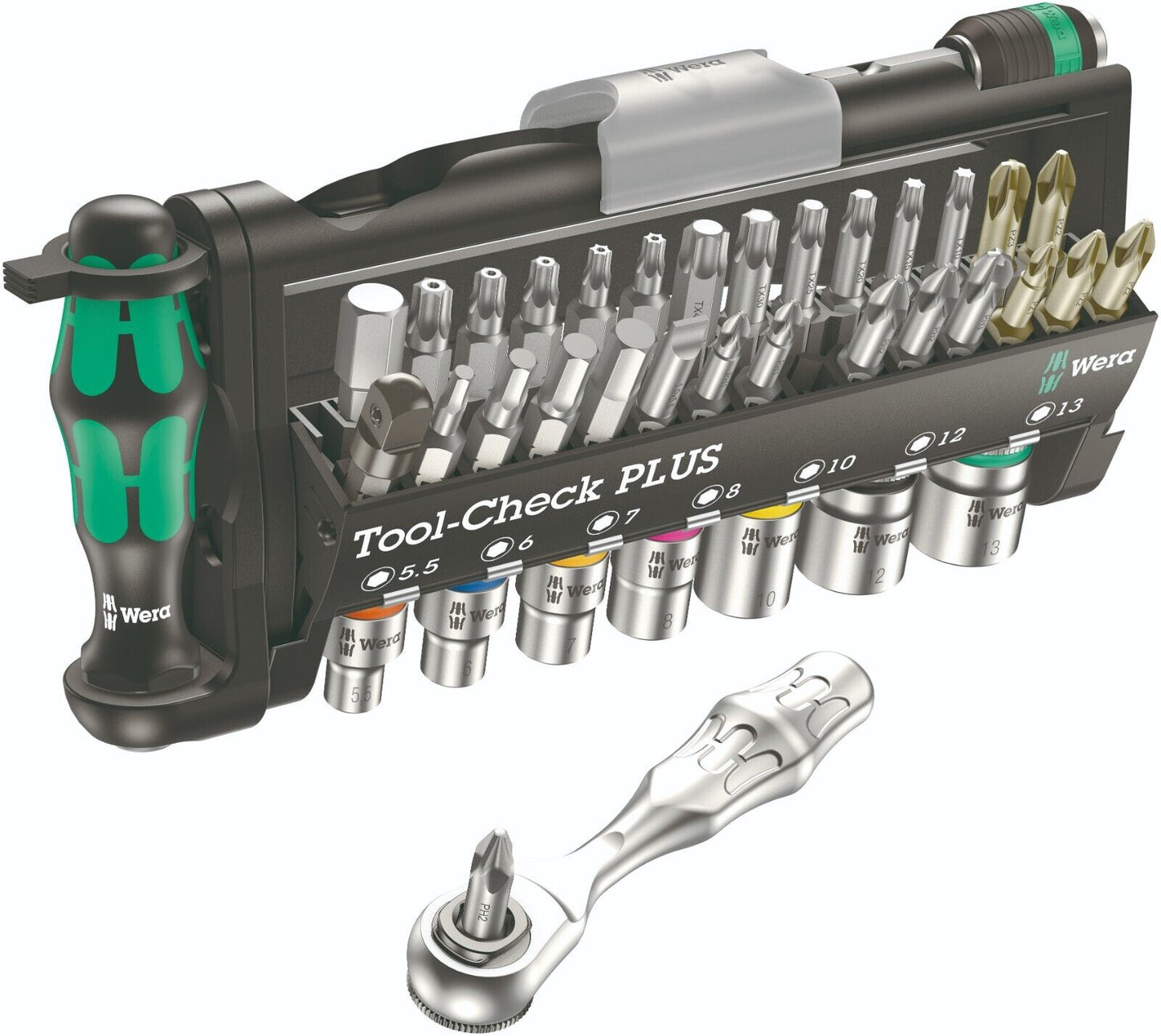 Wera Tool-Check PLUS 39 Piece Bits Assortment With Ratchet Set – Metric – 05056490001