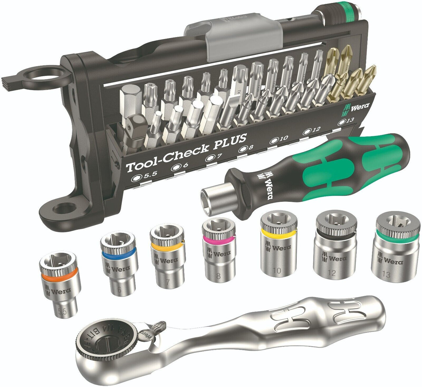 Wera Tool-Check PLUS 39 Piece Bits Assortment With Ratchet Set – Metric – 05056490001