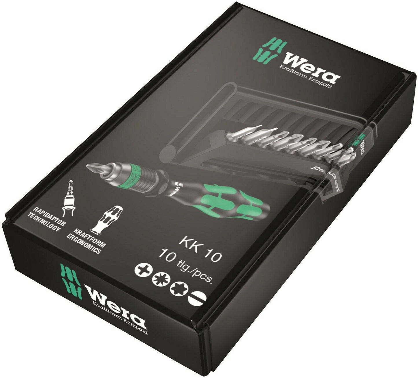 wera kraftform kompakt 10 screwdriver set 05056653001