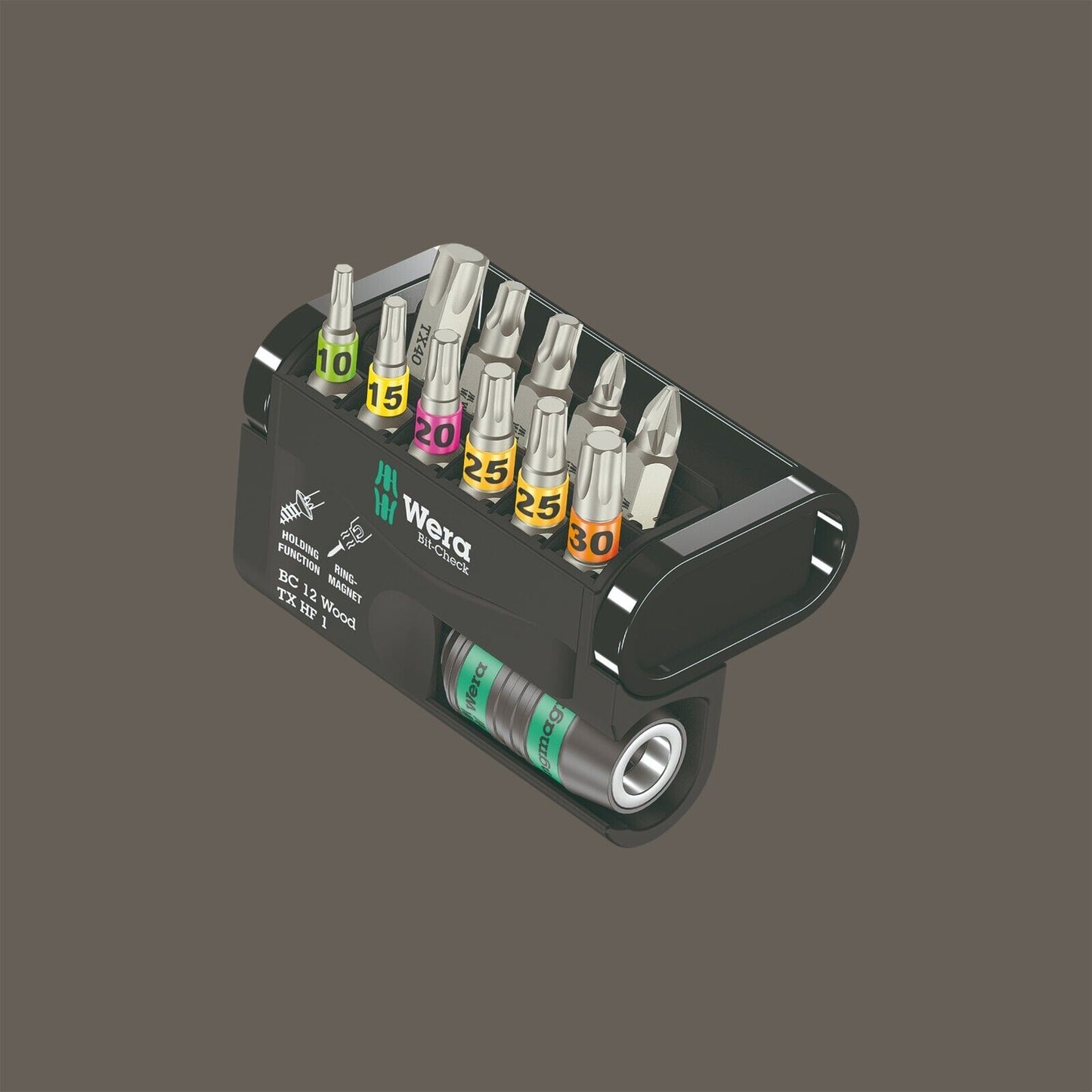 Wera Bit Check 12 Wood TX HF 1 Bits Set 12 Pieces 05057435001
