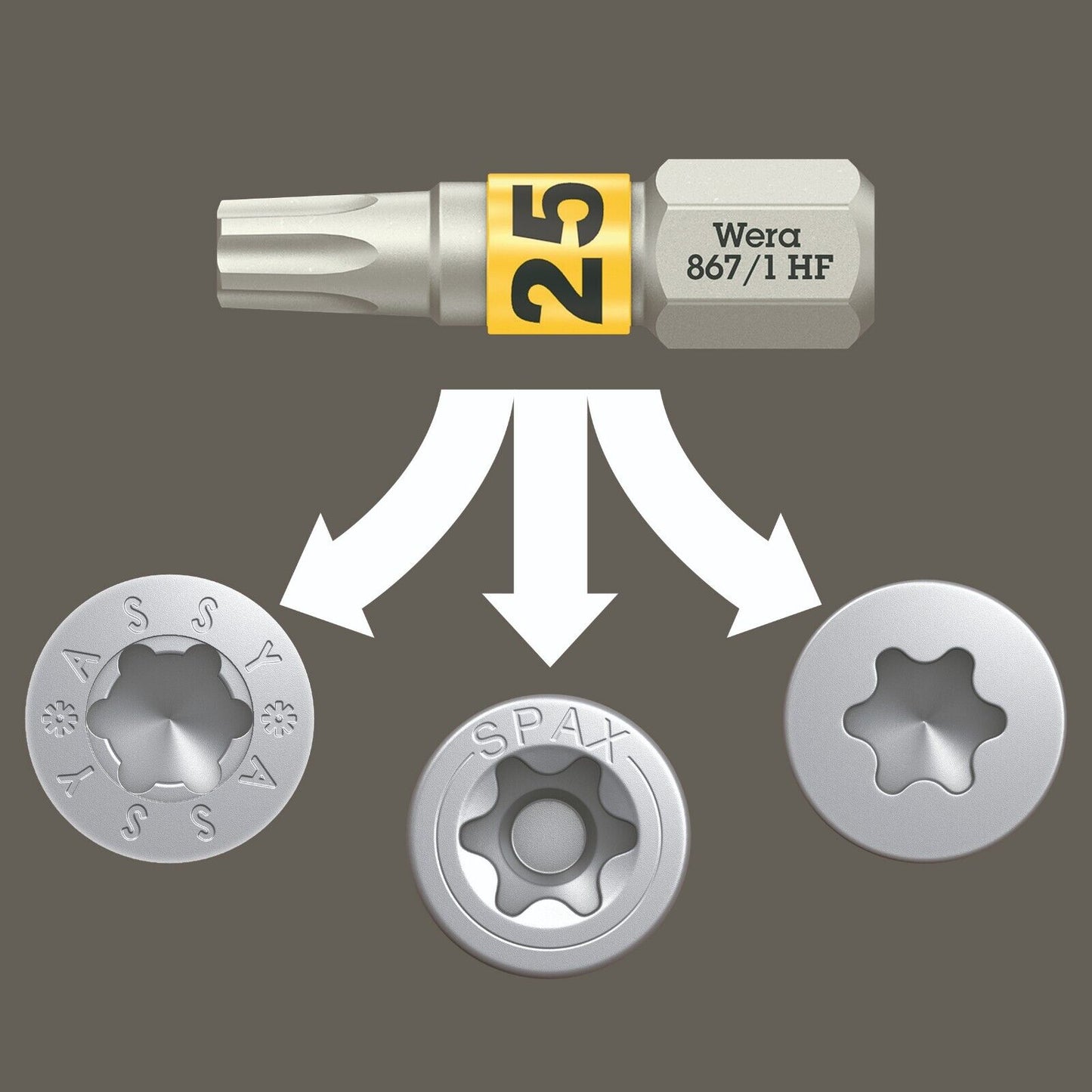 Wera Bit Check 12 Wood TX HF 1 Bits Set 12 Pieces 05057435001