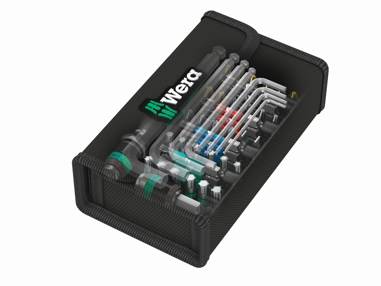 wera kraftform kompakt 100 52 piece bitholding screwdriver set 05057460001