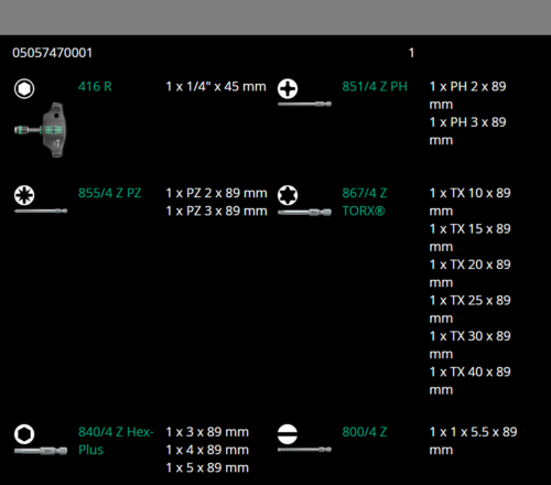 wera kraftform kompakt 400 t-handle screwdriver set 17 piece 05057470001