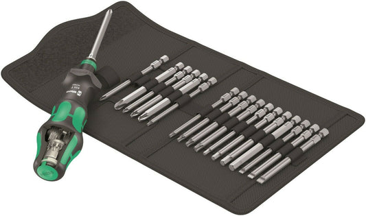 wera 826 t kraftform kompakt turbo 1 screwdriver set 19 piece metric 05057482001