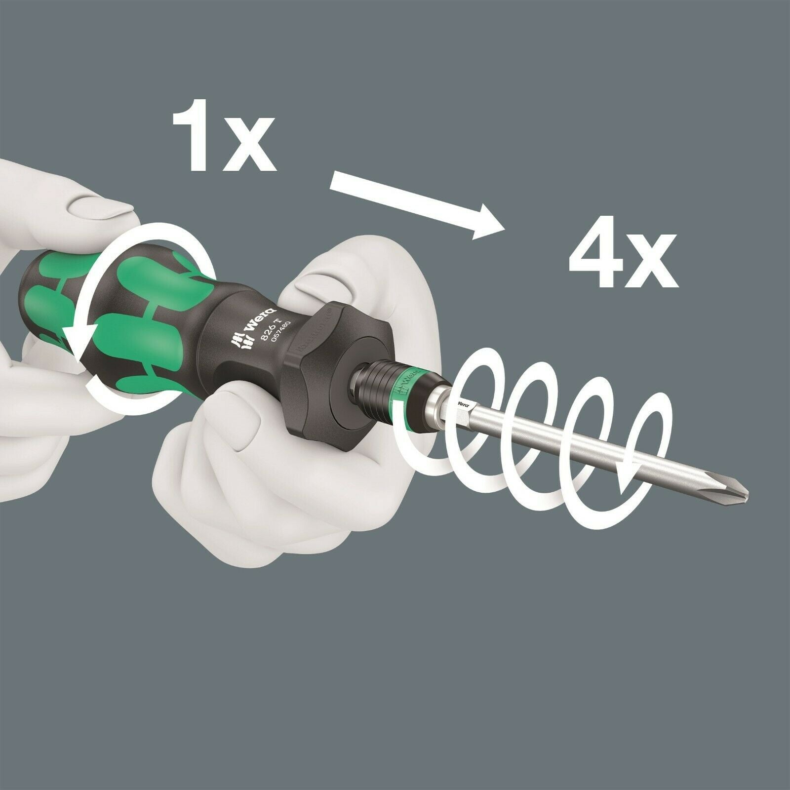wera 826 t kraftform kompakt turbo 1 screwdriver set 19 piece metric 05057482001