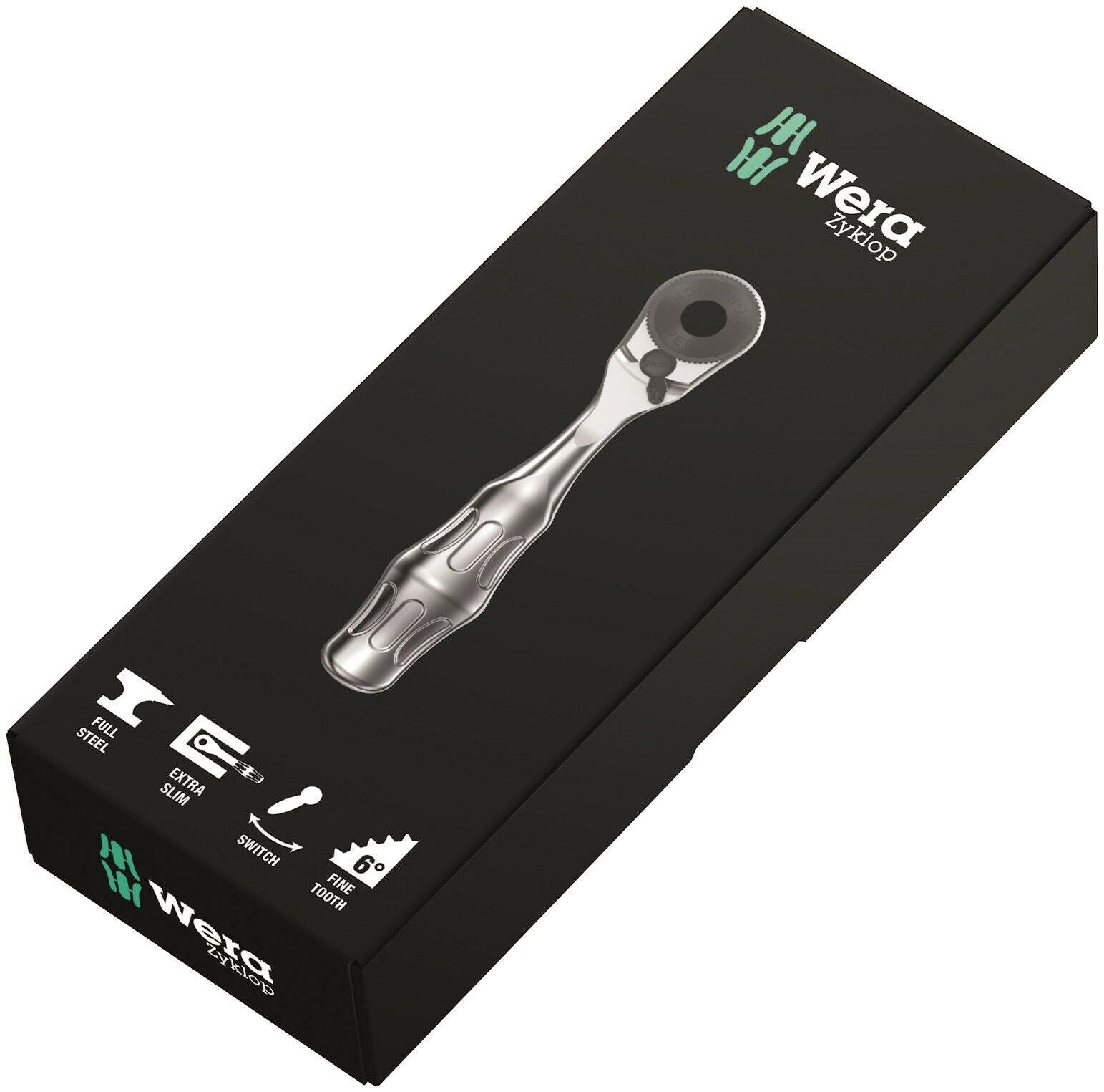 wera 8001 a zyklop mini 1 bit ratchet socket wrench 1/4" drive 05073230001