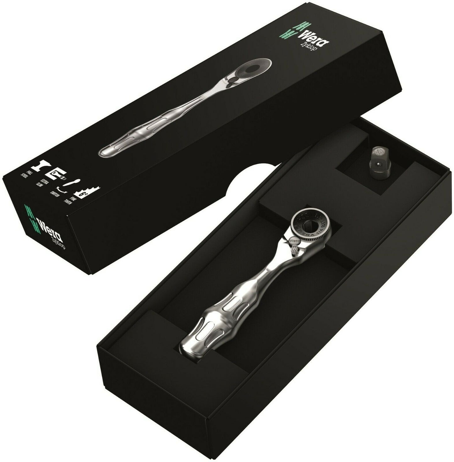 wera 8001 a zyklop mini 1 bit ratchet socket wrench 1/4" drive 05073230001
