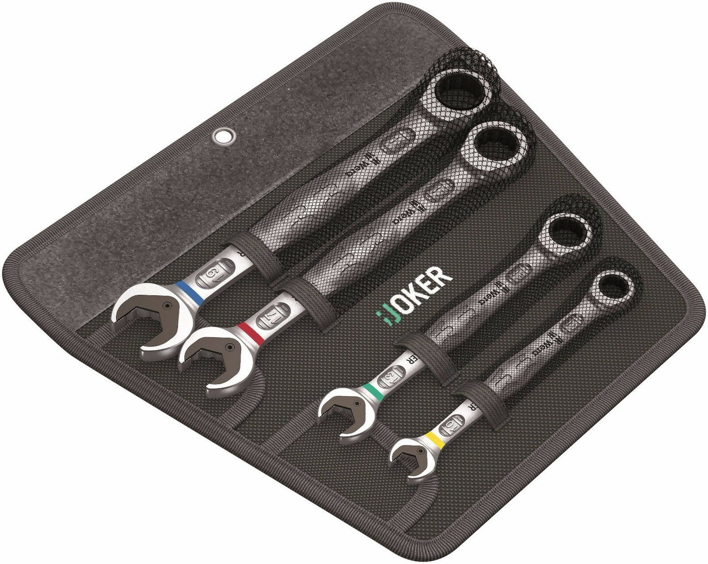 wera joker combination ratcheting wrench set metric 4 pieces 05073290001