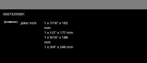wera joker combination ratcheting wrench set imperial 4 pieces 05073295001