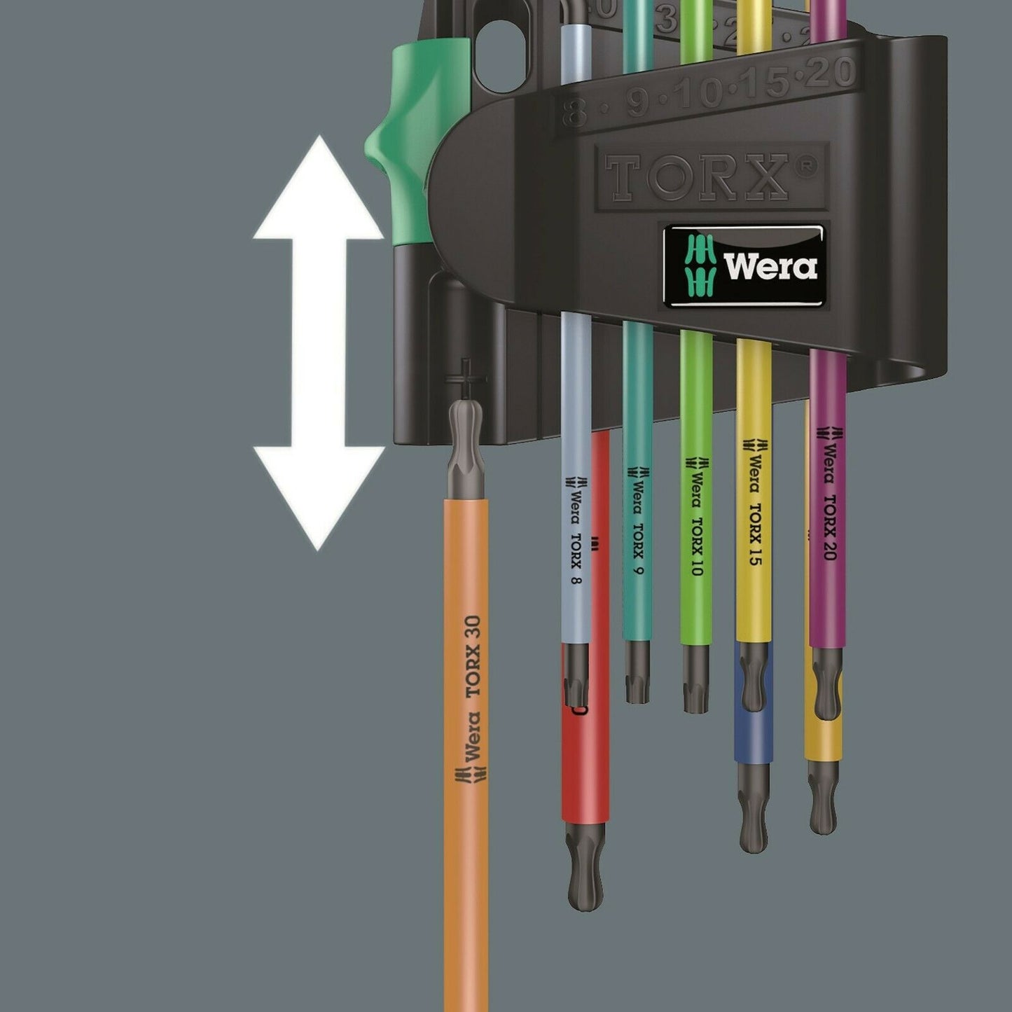 wera 967/9 tx bo 1 sb security torx® l-key set 9 pieces 05073599001