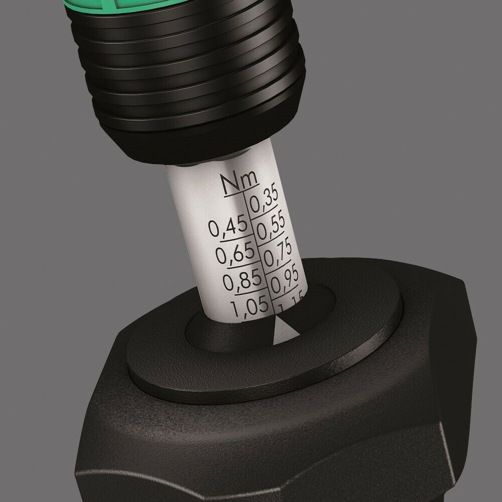 wera 7400 adjustable torque screwdriver 2.5 - 11.5 in. lbs. 1/4" 05074710001