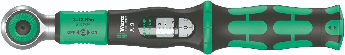 Wera Safe Torque A 2 Torque Wrench 2-12 Nm 1/4" Drive 05075801001