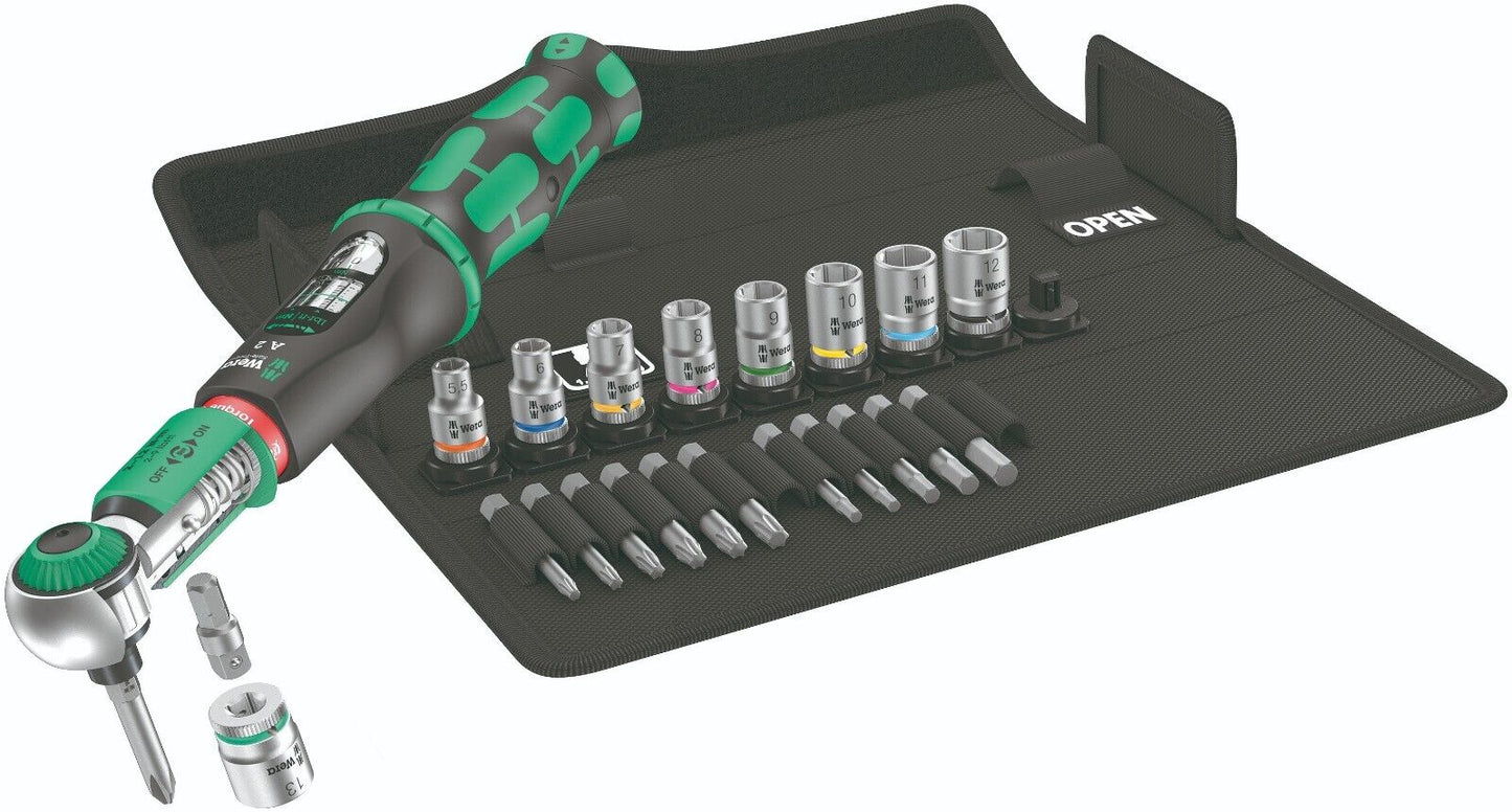 Wera Safe Torque A 2 Set 1 Wrench Set 2-12 Nm 1/4" Drive SAE 05075832001