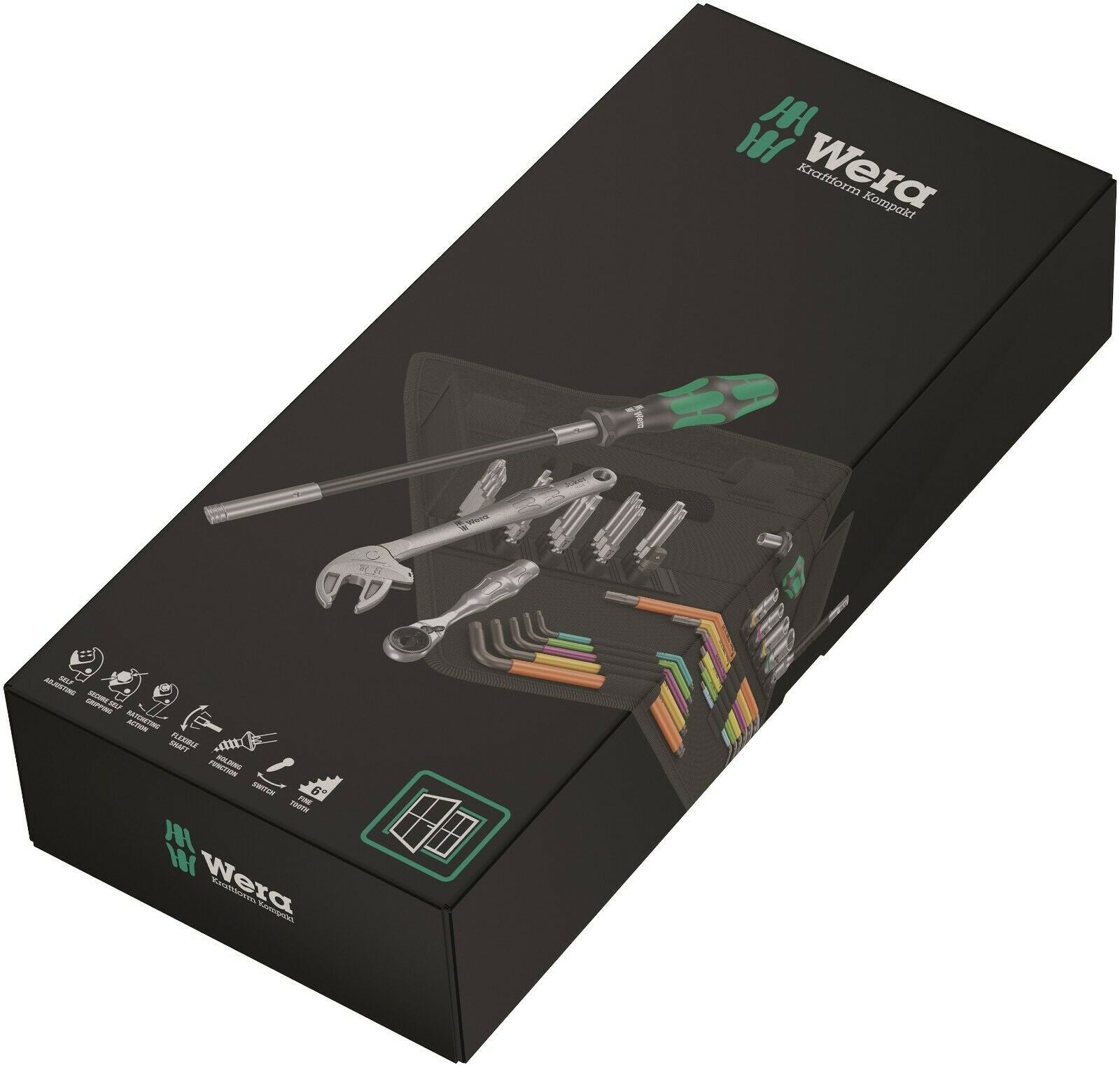 wera kraftform kompakt f 1 window installation set 35 piece 05134013001