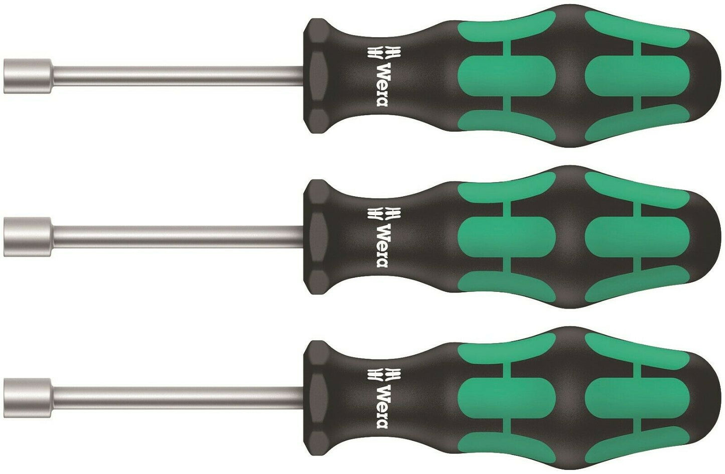 wera 395 holo/3 kraftform plus sanitary nutdriver set 3 piece metric 05134275001