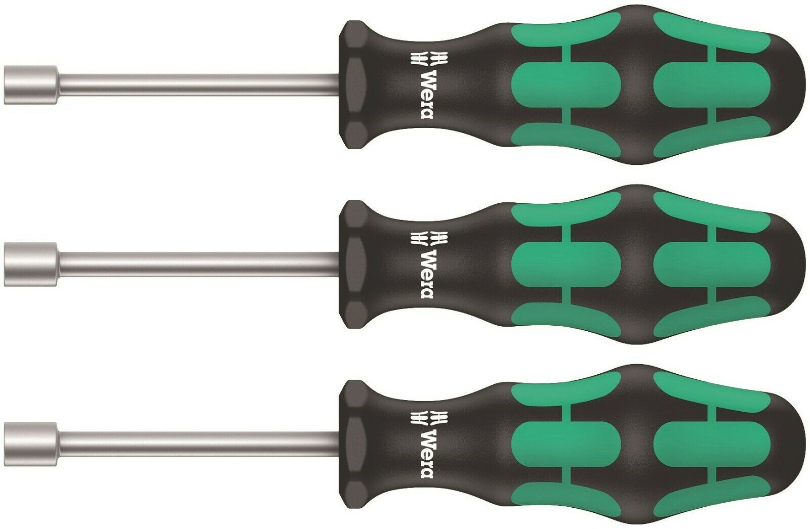 wera 395 holo/3 kraftform plus sanitary nutdriver set 3 piece metric 05134275001