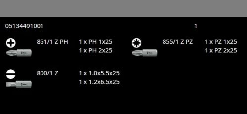 wera kraftform kompakt 28 b screwdriver bit set with pouch 05134491001