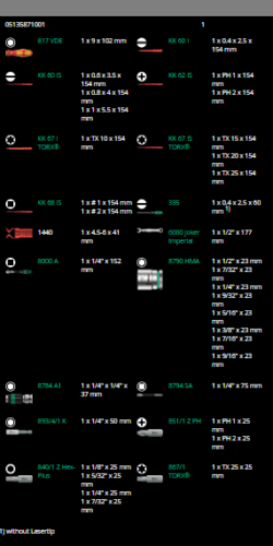 wera kraftform kompakt maintenance w1 usa set sae 35 pieces 05135871001