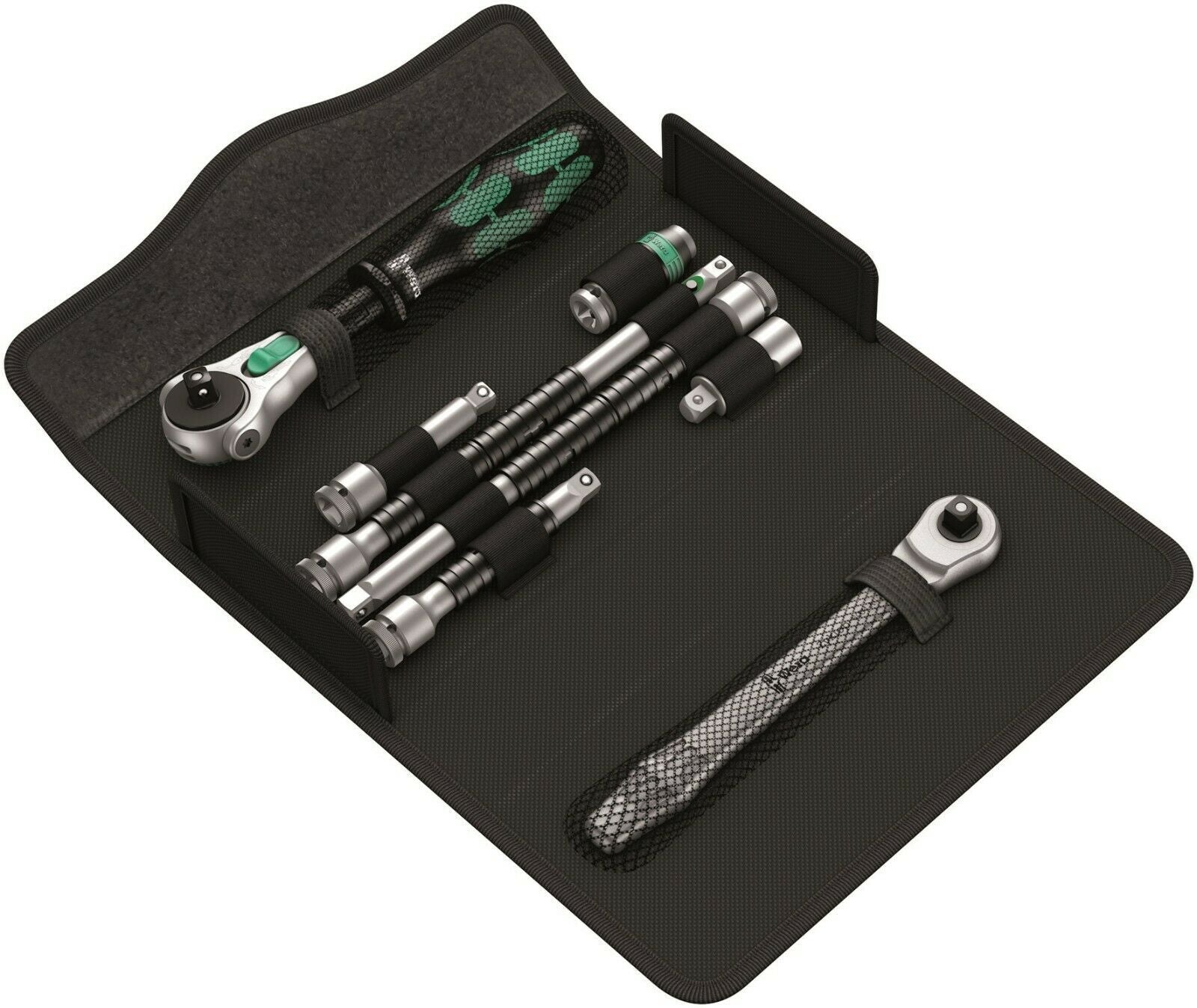 wera kraftform kompakt zyklop ms1 metal speed socket wrench set 1/4" 05135949001