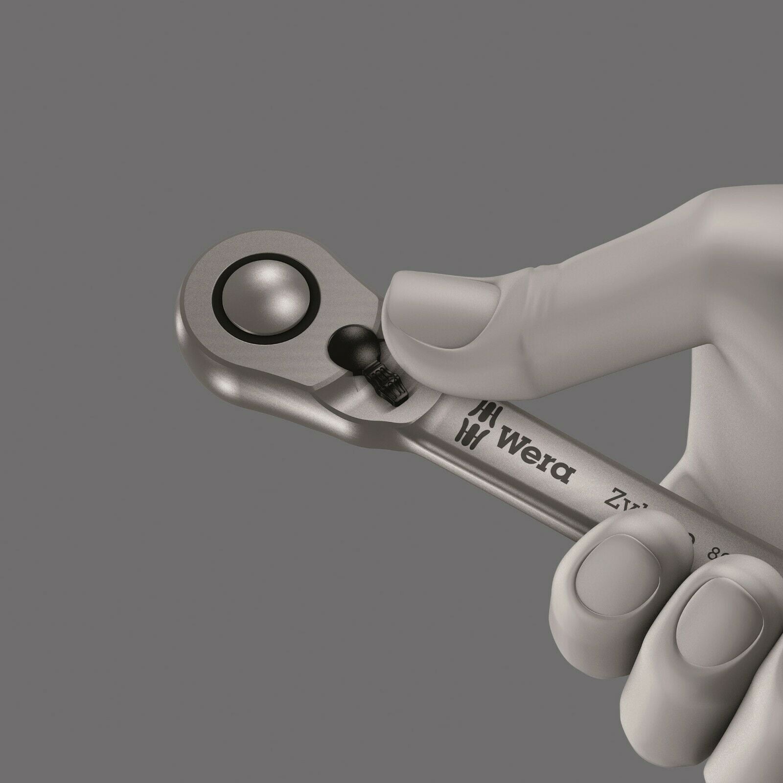 wera kraftform kompakt zyklop ms1 metal speed socket wrench set 1/4" 05135949001