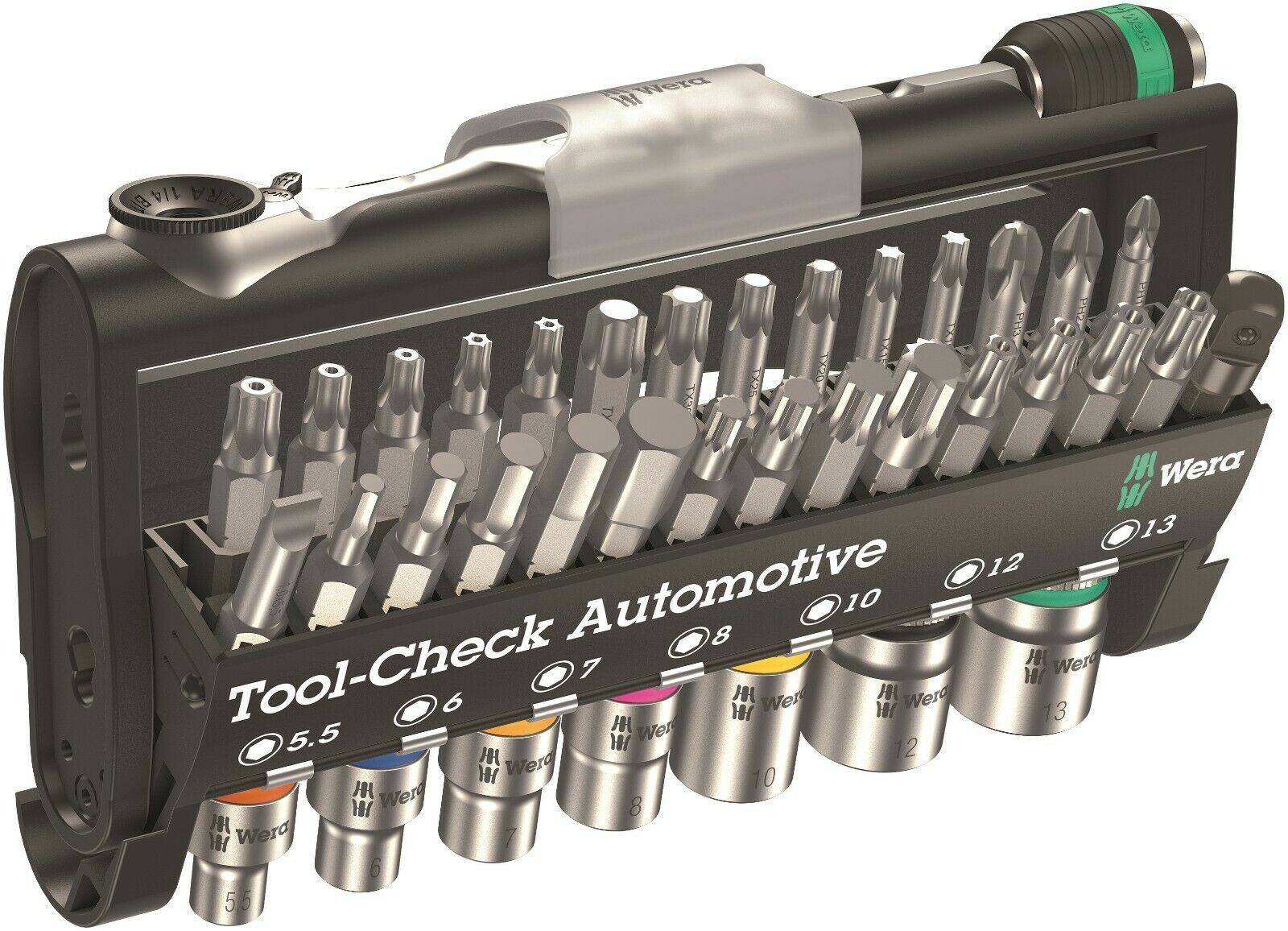 wera tool-check automotive 1 socket set metric 38 piece 05200995001