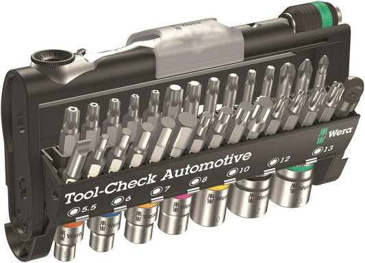 wera tool-check automotive 1 socket set metric 38 piece 05200995001