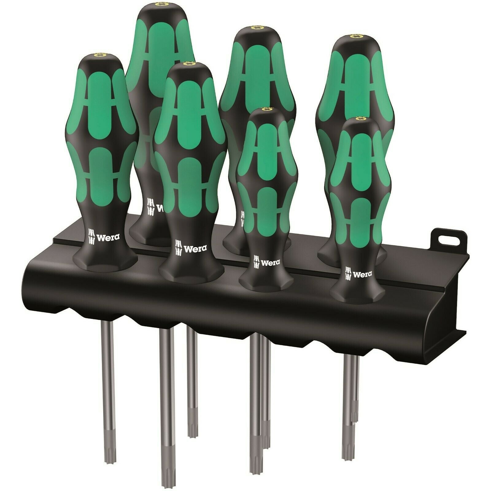 wera 367/7 hf kraftform plus torx® screwdriver set with rack 7 piece 05223161001