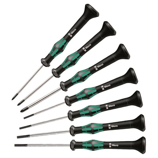 wera 2035/2050 kraftform micro precision screwdriver set 7 piece 05345271001