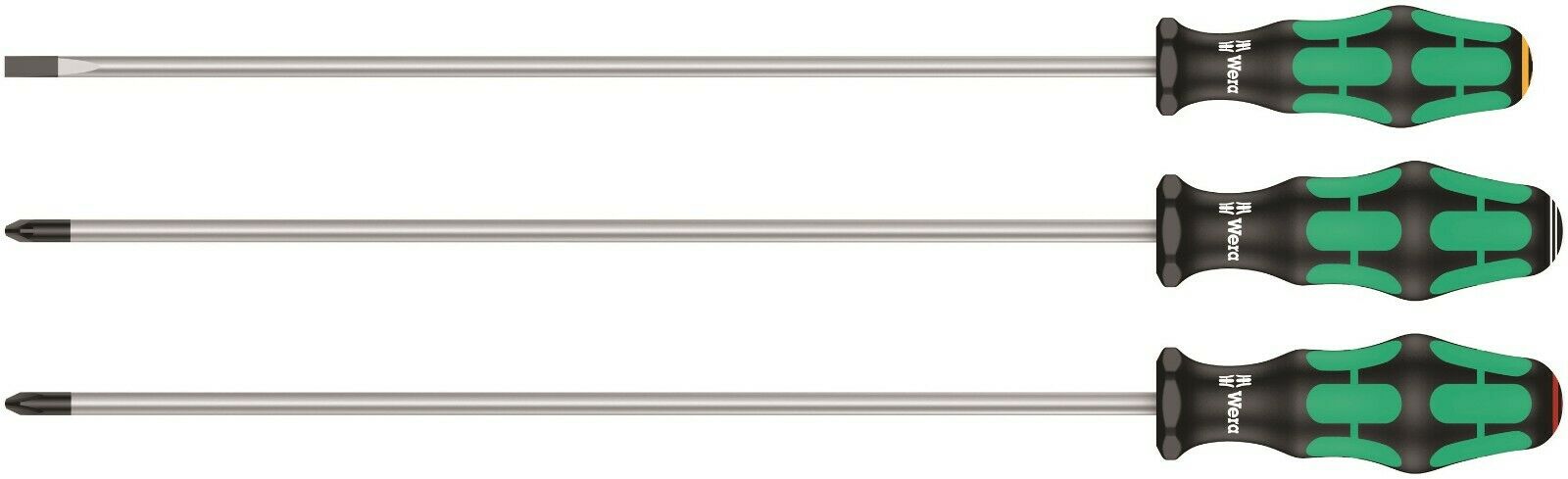 wera 335/350/355/3 kraftform plus screwdriver set 300 mm long 05347735002