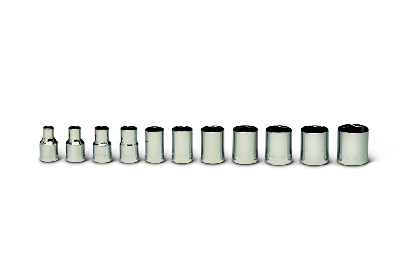 wright tool 6 point socket set 11 piece 1/4" drive metric 256