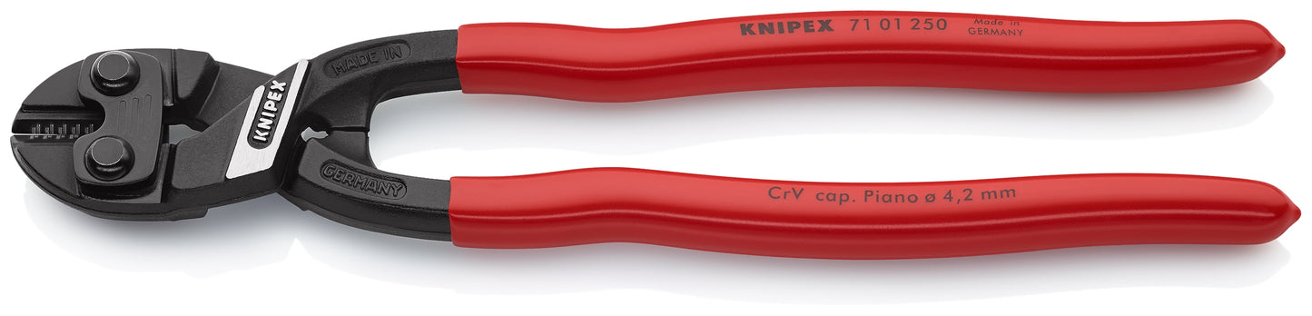 knipex cobalt® high leverage xl bolt cutters 10" 71 01 250