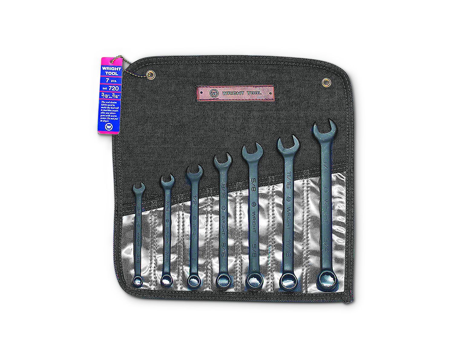 Wright Tool 720 12 Point Black Combination Wrench Set (7-Piece)