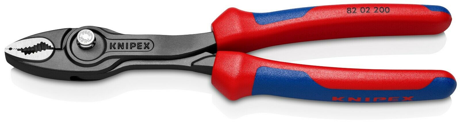 knipex twingrip slip joint pliers 8" 82 02 200