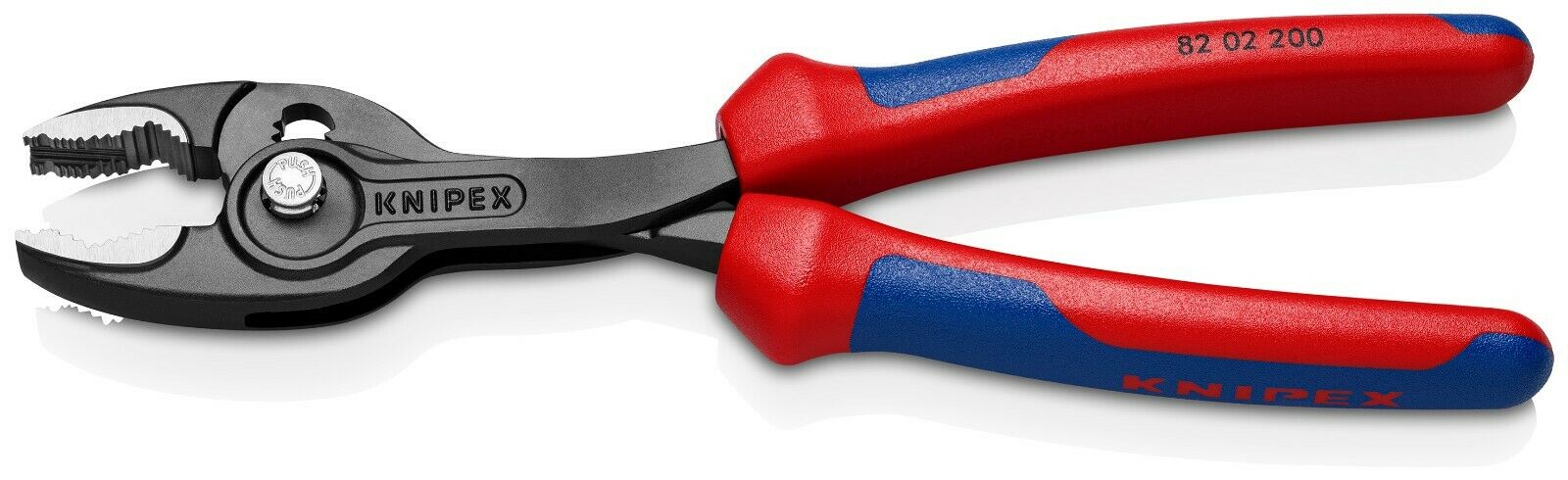 knipex twingrip slip joint pliers 8" 82 02 200