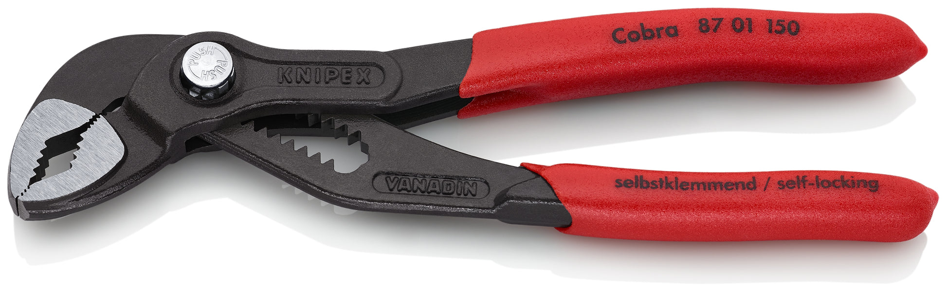 knipex cobra® high-tech water pump pliers 6" 87 01 150