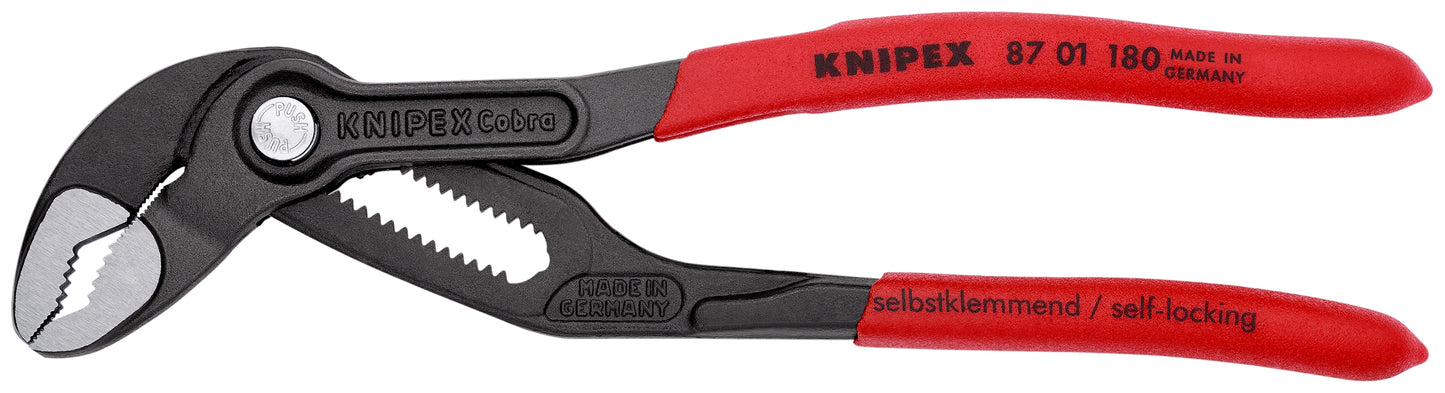 knipex cobra® high-tech water pump pliers 7 1/4" 87 01 180