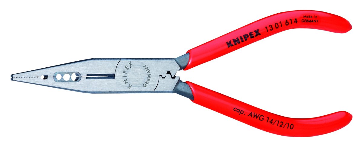 Knipex 4 - in - 1 Electricians Pliers 10 - 14 AWG 13 01 614 - Mr. Tools