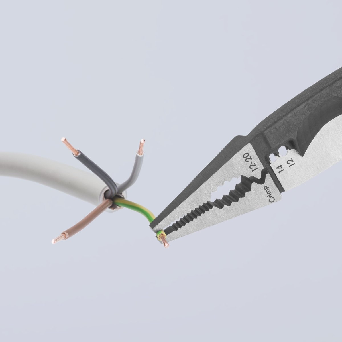 Knipex 6 - in - 1 Electricians Pliers 12 - 14 AWG 13 81 8 - Mr. Tools